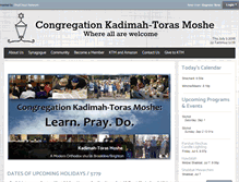 Tablet Screenshot of kadimahtorasmoshe.org